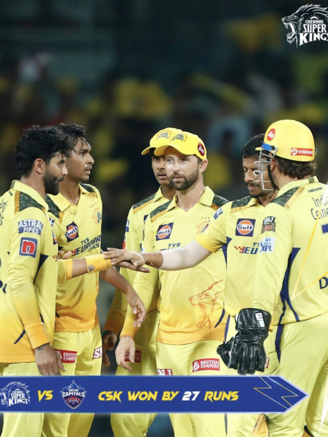 CSK पड़ी DC पर भारी, मैच जीता 36 रनो से धोनी वाइफ शाक्षी हुई खुश