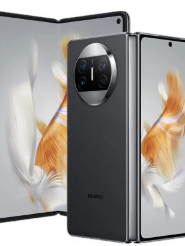 Huawei Mate X3 foldable smartphone with Kunlun glass, stereo speakers.